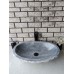 Gri Patlatma Elips Mermer Lavabo Gri Patlatma Elips Mermer Lavabo
