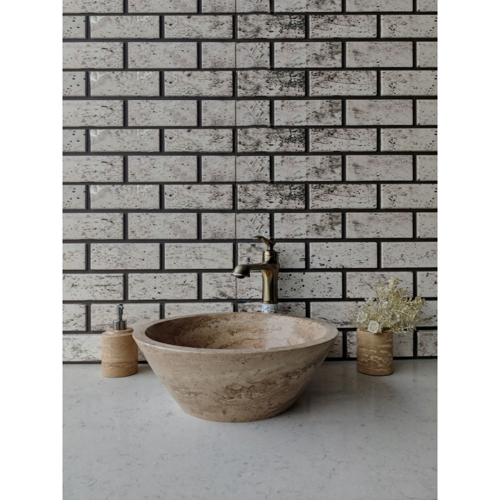 Noche Traverten Külah Mermer Lavabo Noche Traverten Külah Mermer Lavabo