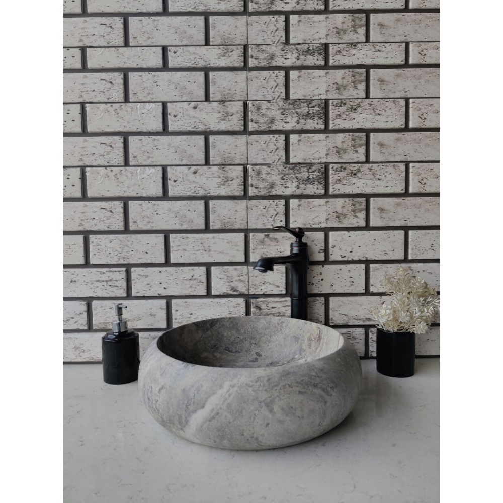 Silver Teker Mermer Lavabo Silver Teker Mermer Lavabo