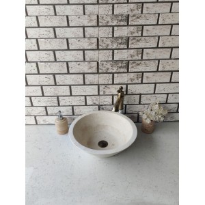 Traverten Külah Mermer Lavabo