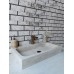 Traverten Köşeli Dik Mermer Lavabo Traverten Köşeli Dik Mermer Lavabo