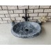 Karaca Siyahı Gear Elips Mermer Lavabo Karaca Siyahı Gear Elips Mermer Lavabo
