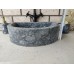 Karaca Siyahı Half D Mermer Lavabo
