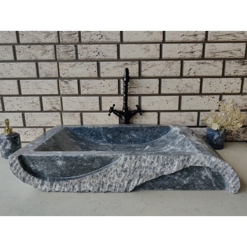Karaca Siyahı Special Yay Mermer Lavabo Karaca Siyahı Special Yay Mermer Lavabo