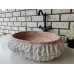 Traverten Red Patlatma Elips Mermer Lavabo Traverten Red Patlatma Elips Mermer Lavabo