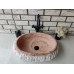 Traverten Red Patlatma Elips Mermer Lavabo Traverten Red Patlatma Elips Mermer Lavabo