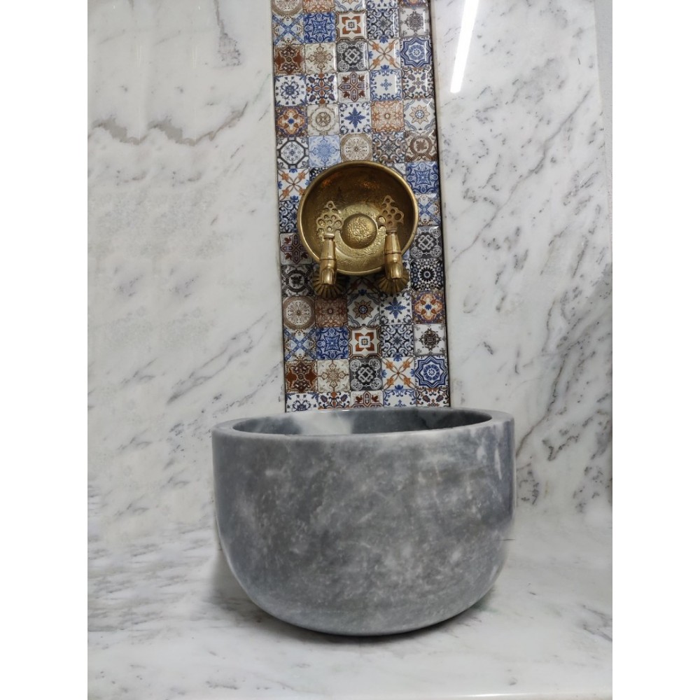 Gri Çanak Mermer Kurna Gri Çanak Mermer Kurna