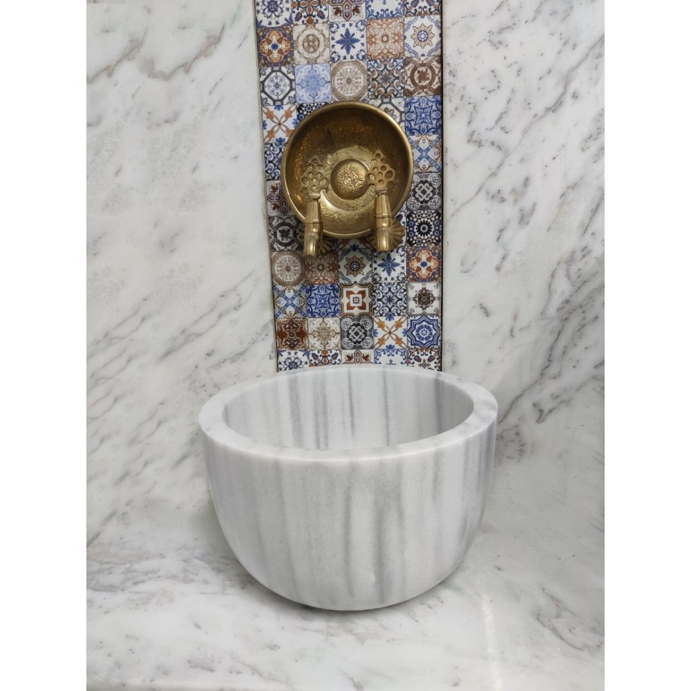 Marmara Çanak Mermer Kurna