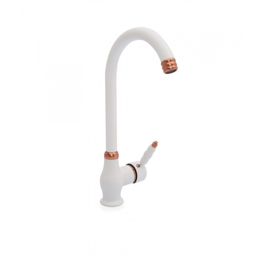 Beyaz - Bakır Funny Eviye Bataryası Beyaz - Bakır Funny Eviye Bataryası