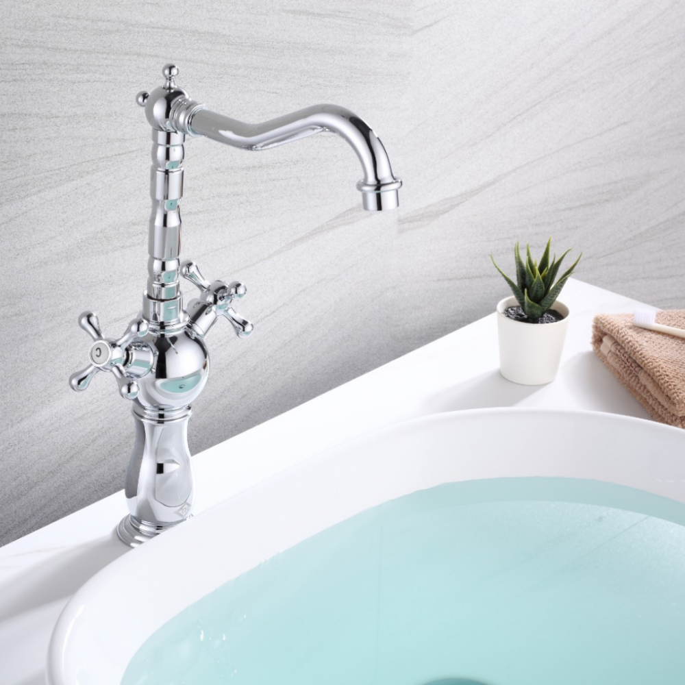 Krom Koç Başlık Çanak Lavabo Bataryası Krom Koç Başlık Çanak Lavabo Bataryası