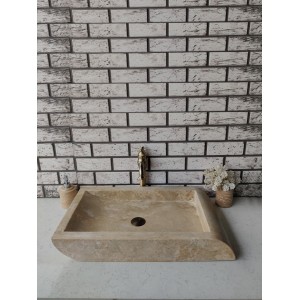 Traverten Edge Mermer Lavabo