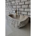 Traverten Naturel Elips Mermer Lavabo Traverten Naturel Elips Mermer Lavabo