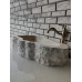Traverten Naturel Elips Mermer Lavabo Traverten Naturel Elips Mermer Lavabo