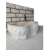 Traverten Naturel Elips Mermer Lavabo