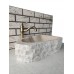 Traverten Naturel Elips Mermer Lavabo