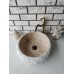 Traverten Teker Patlatma Mermer Lavabo