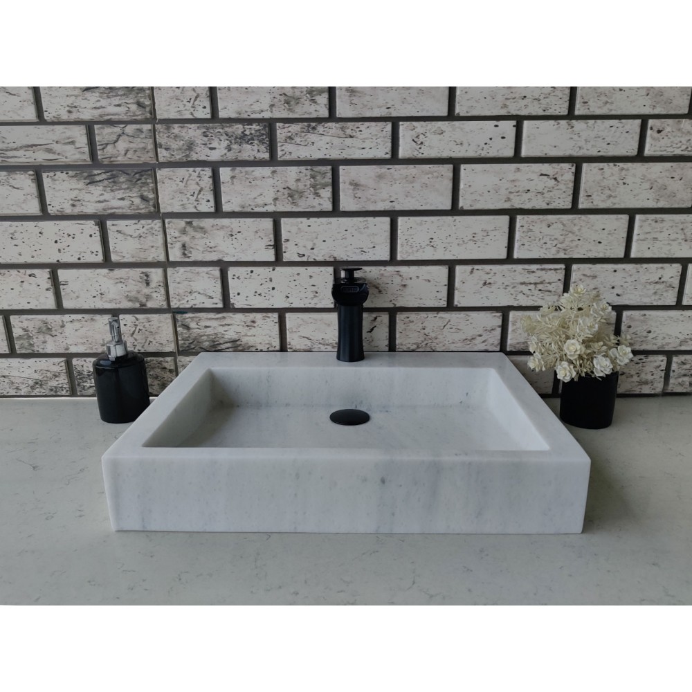 Beyaz Bevel Mermer Lavabo Beyaz Bevel Mermer Lavabo