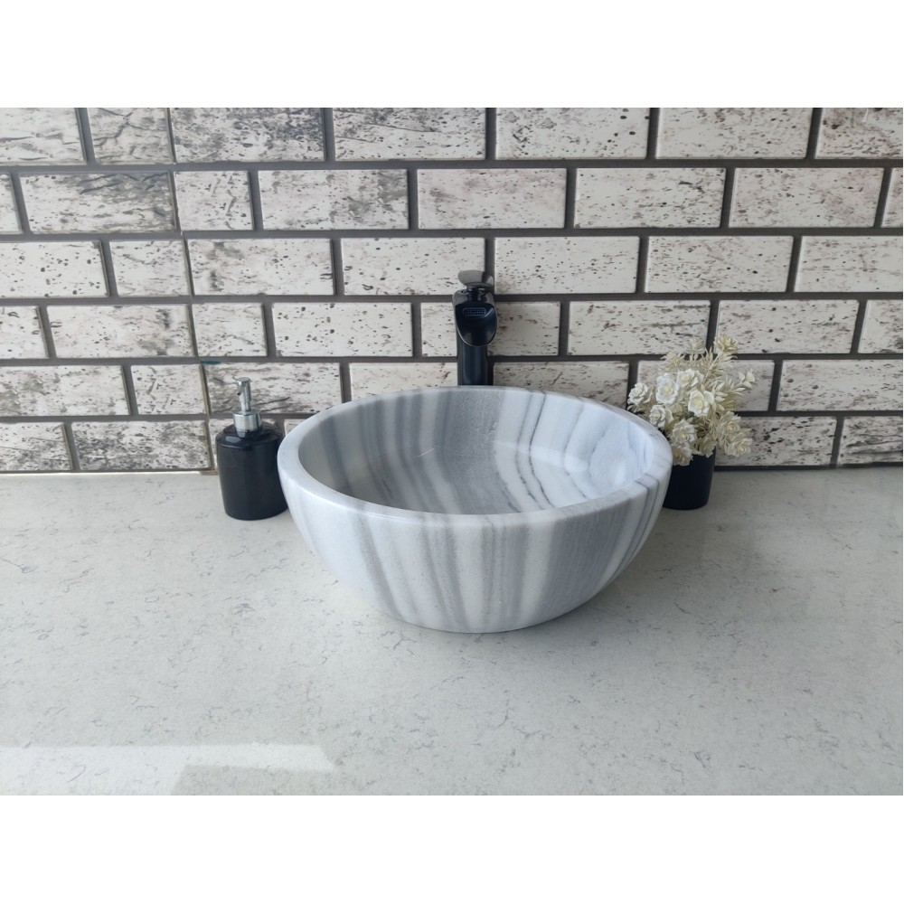 Lined Çanak Mermer Lavabo Lined Çanak Mermer Lavabo