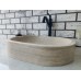 Traverten Oval Mermer Lavabo