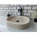 Traverten Oval Mermer Lavabo