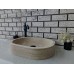 Traverten Oval Mermer Lavabo