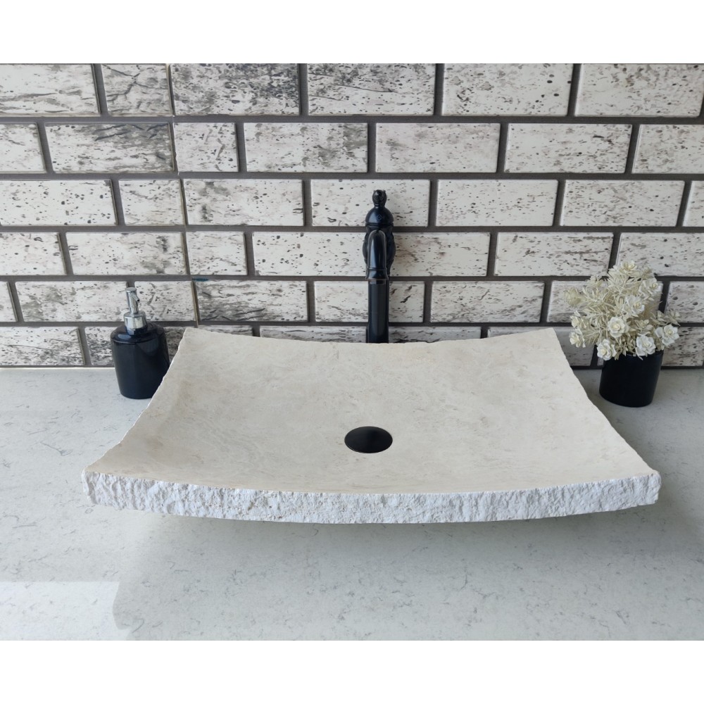 Traverten Yaprak Mermer Lavabo Traverten Yaprak Mermer Lavabo