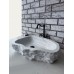 Beyaz Naturel Elips Mermer Lavabo Beyaz Naturel Elips Mermer Lavabo