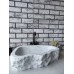 Beyaz Naturel Elips Mermer Lavabo Beyaz Naturel Elips Mermer Lavabo
