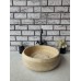 Traverten Pahlı Lid Teker Mermer Lavabo Traverten Pahlı Lid Teker Mermer Lavabo