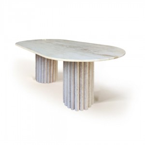 Duct - Traverten Yemek Masası