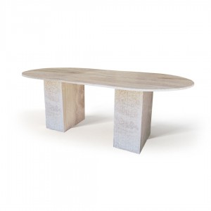 Roma - Traverten Yemek Masası