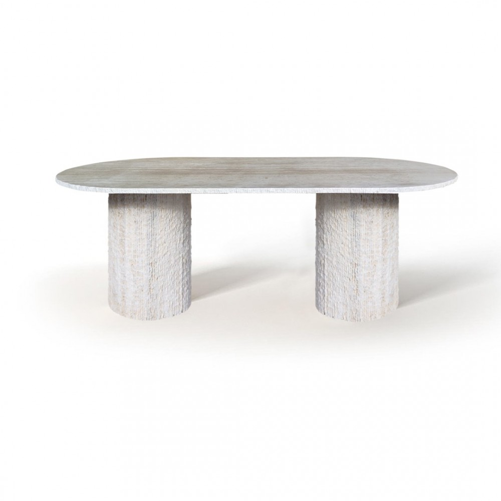 Natural  -Traverten Yemek Masası