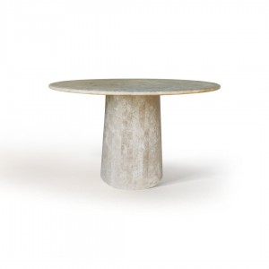 Konik - Traverten  Yuvarlak Yemek Masası