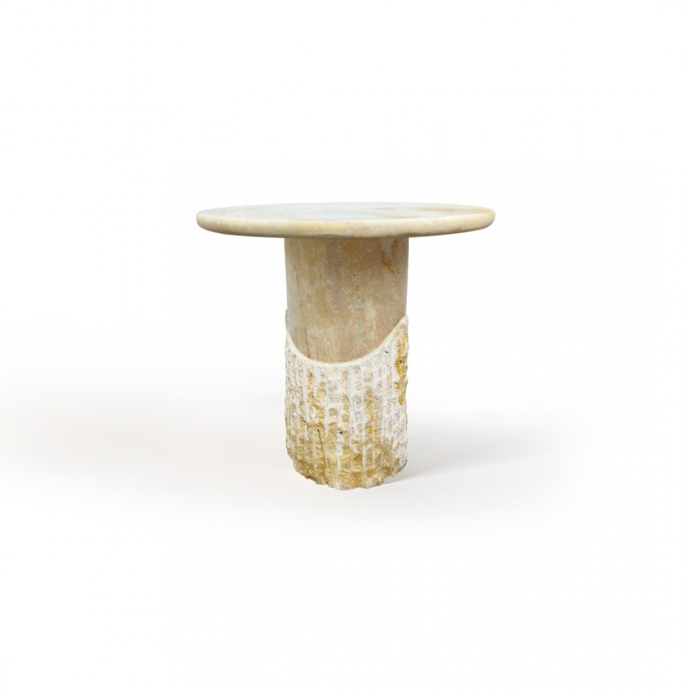 Elegant - Traverten Yuvarlak Yemek Masası Elegant - Traverten Yuvarlak Yemek Masası