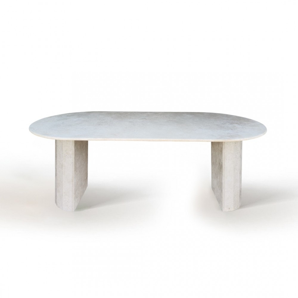 Moon - Traverten Yemek Masası