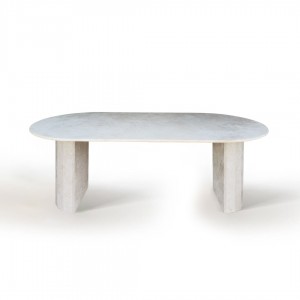 Moon - Traverten Yemek Masası